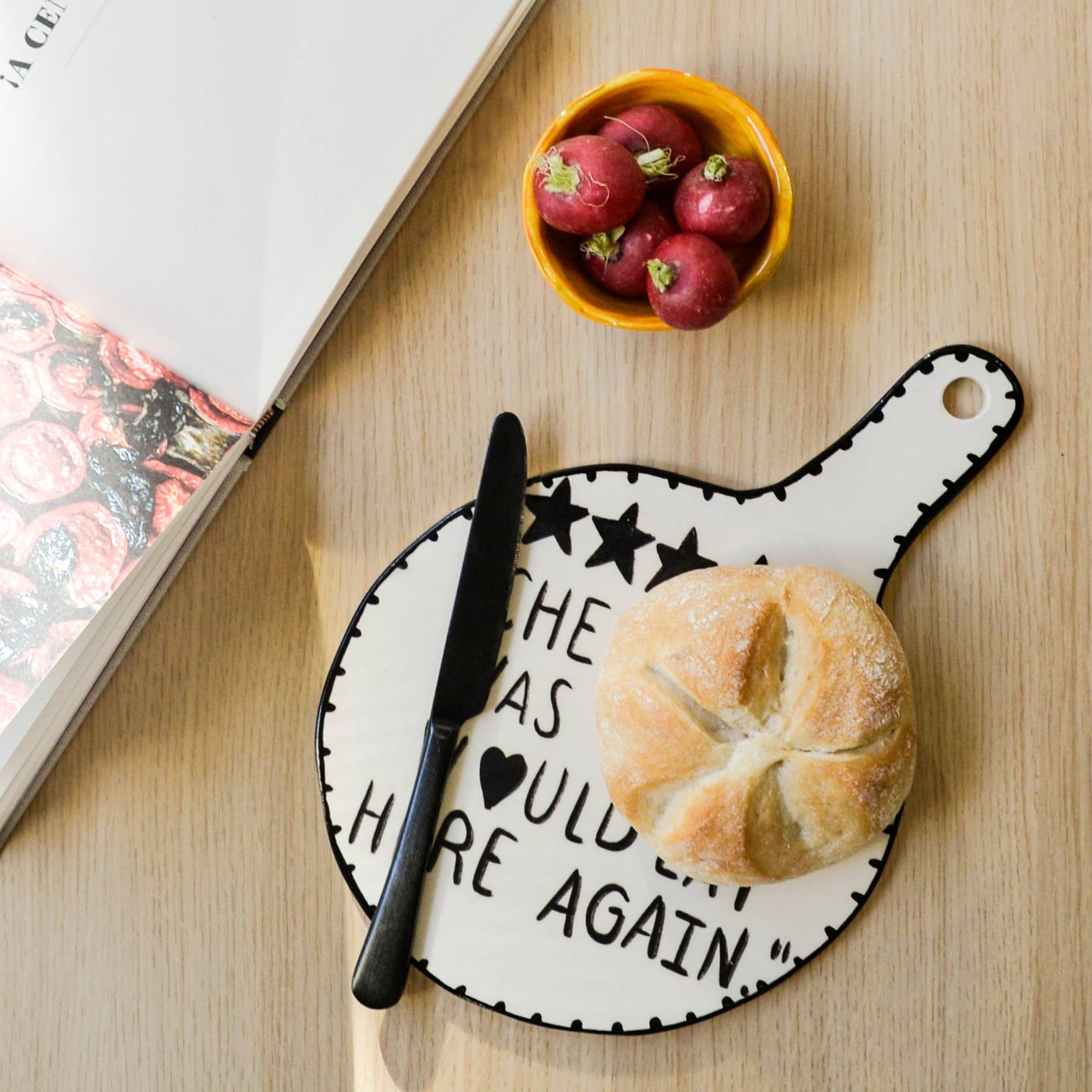 Keramik-Servierbrett "cute chef"