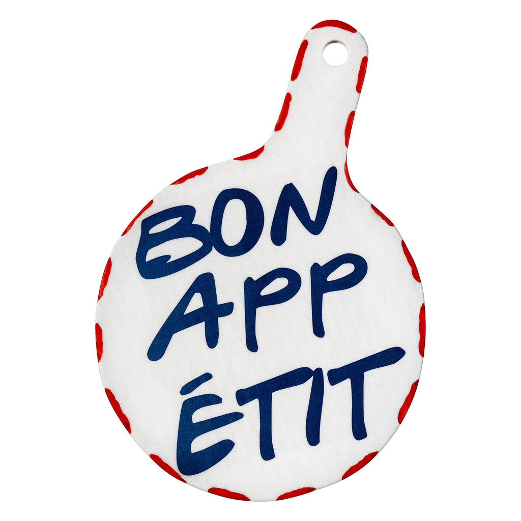 Keramik-Servierbrett "bon appetit"