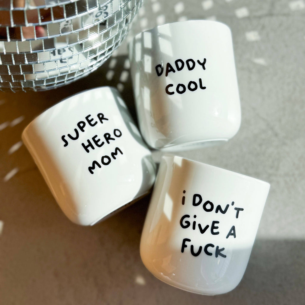 Porzellanbecher „I don’t give a fuck“