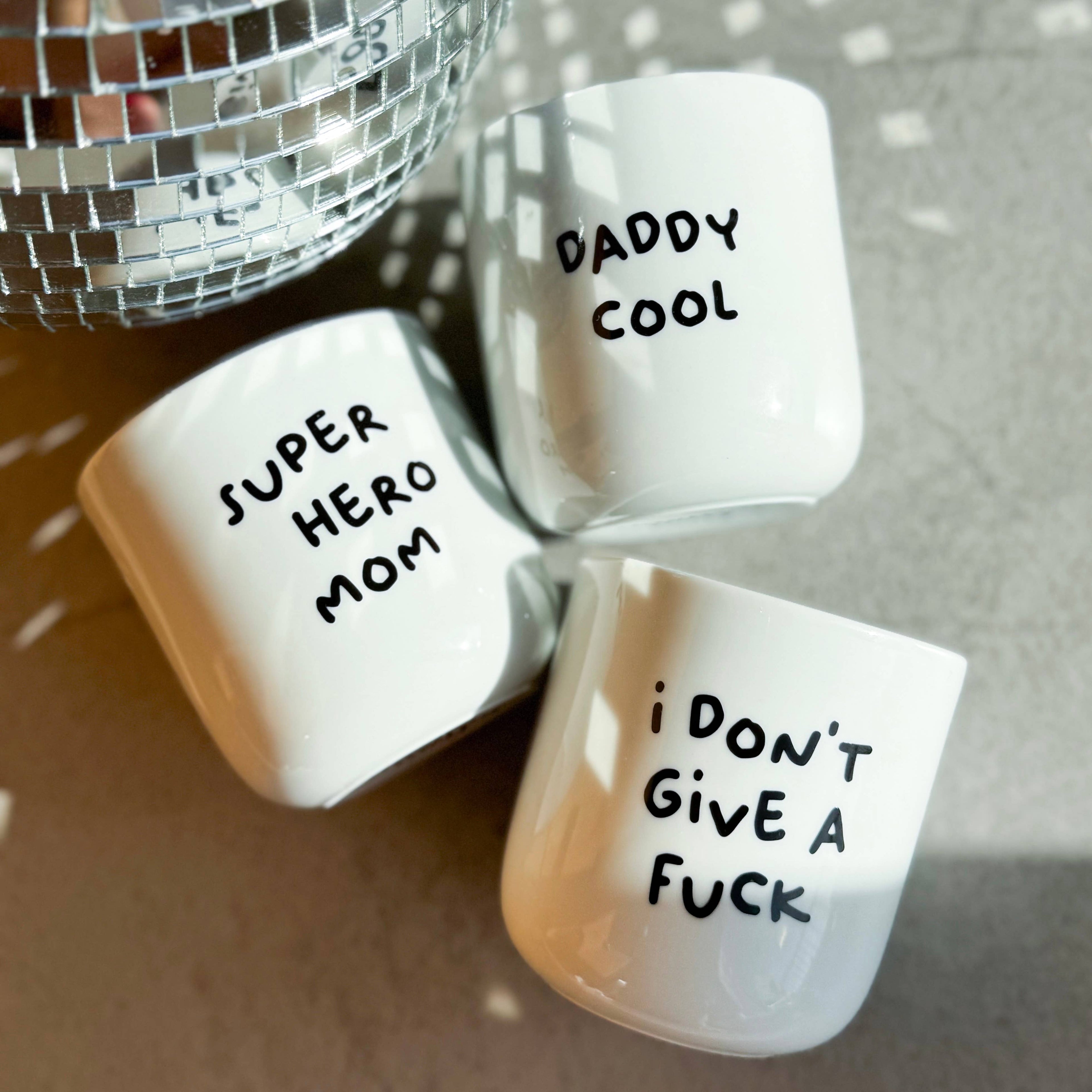 Porzellanbecher „I don’t give a fuck“