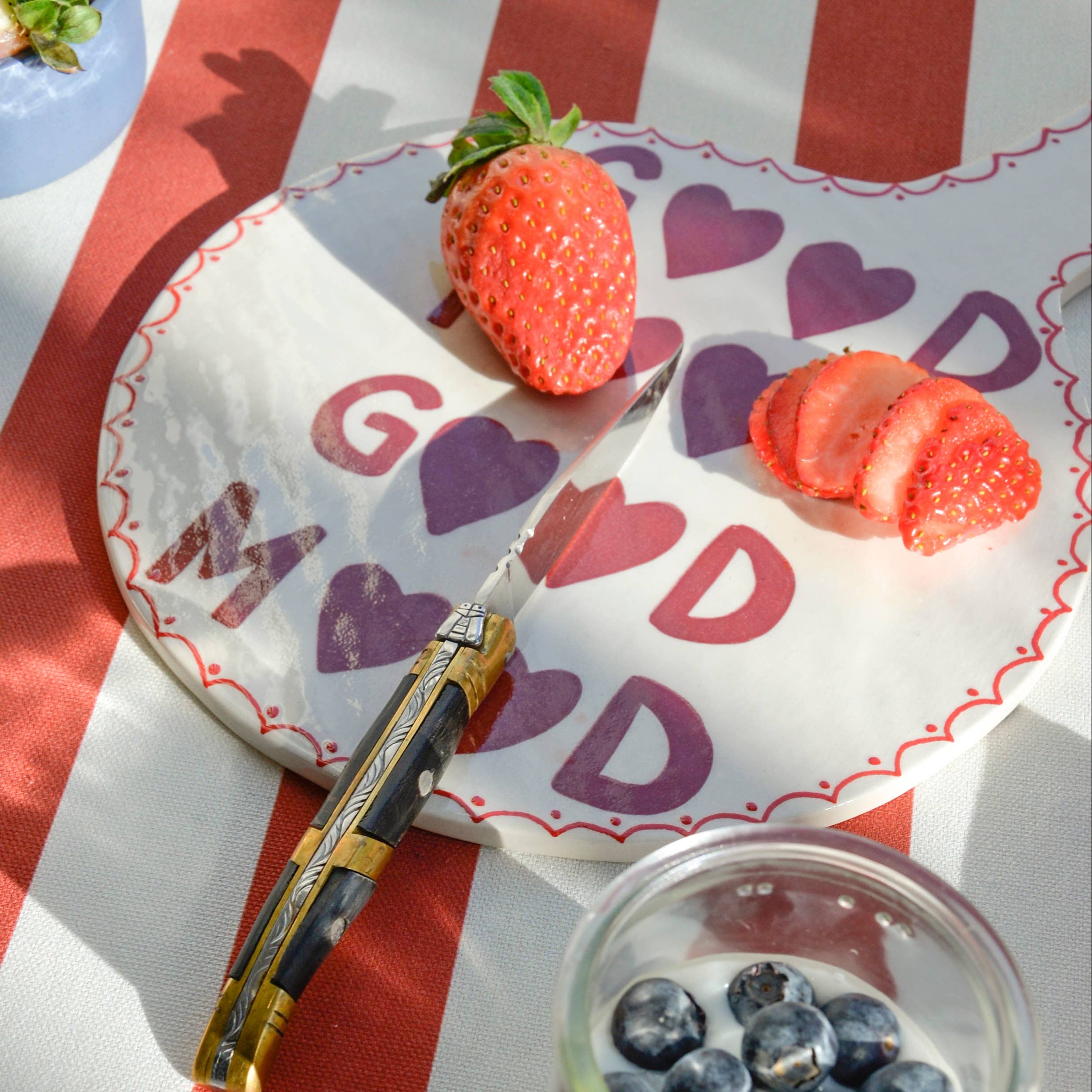 Keramik-Servierbrett "good mood"