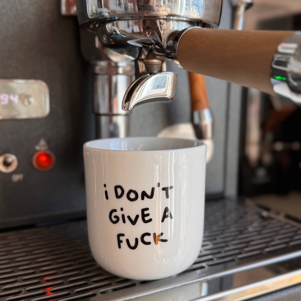 Porzellanbecher „I don’t give a fuck“