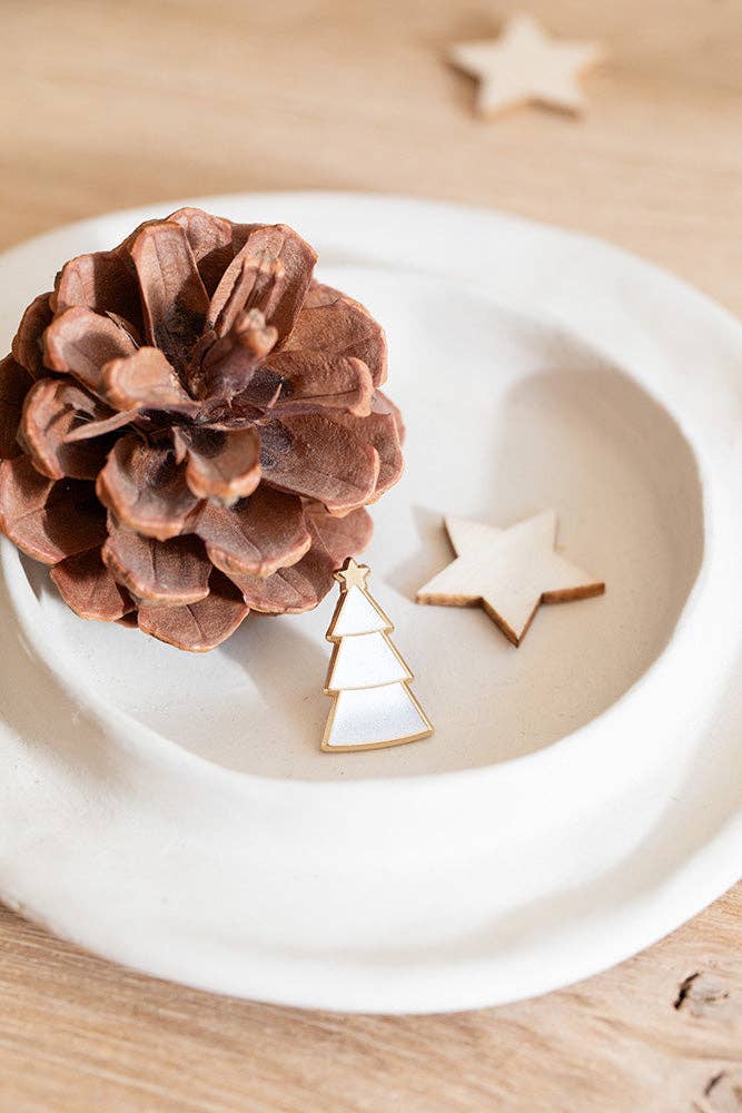 Pin - Weißer Weihnachtsbaum