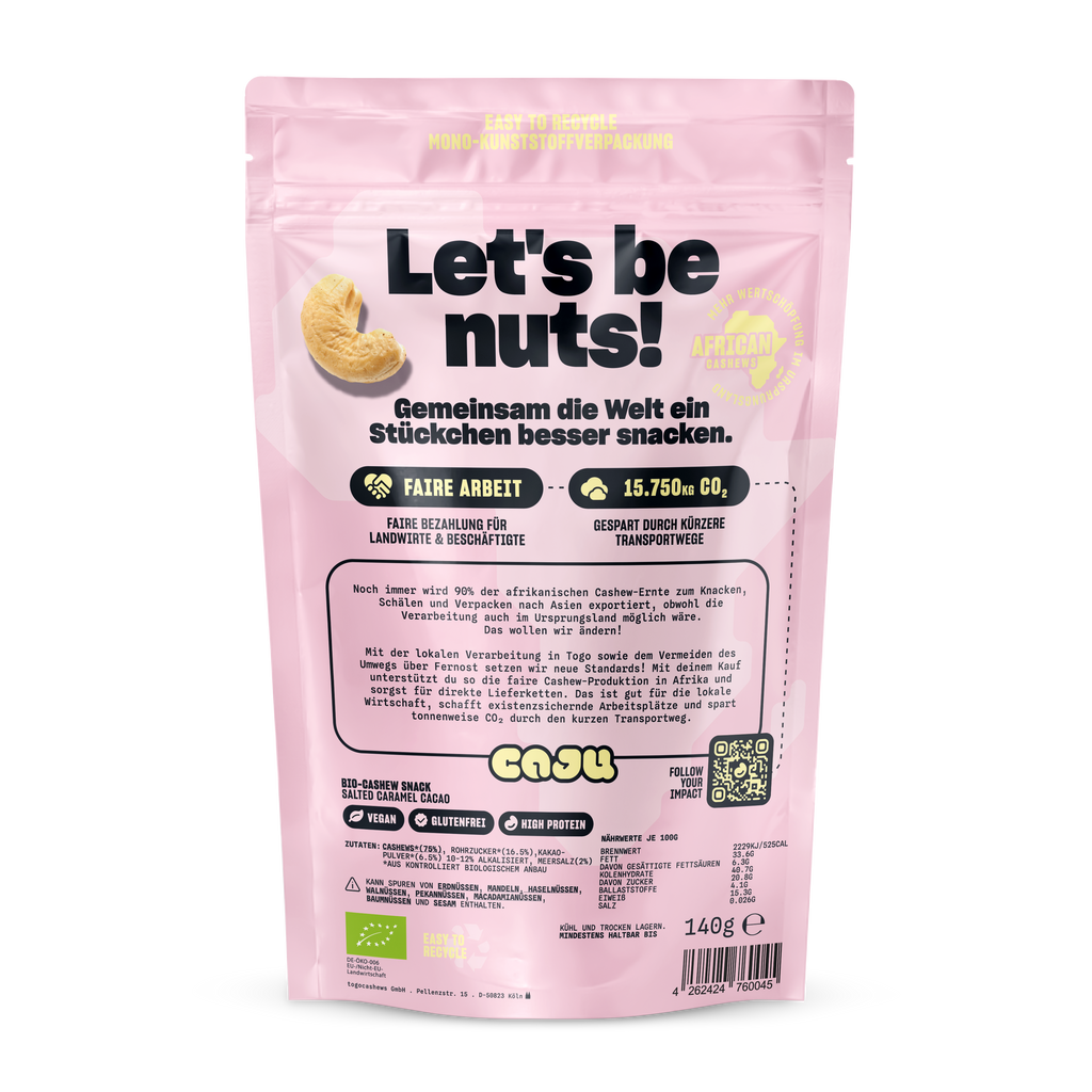 Cashews - salted CARAMEL CACAO