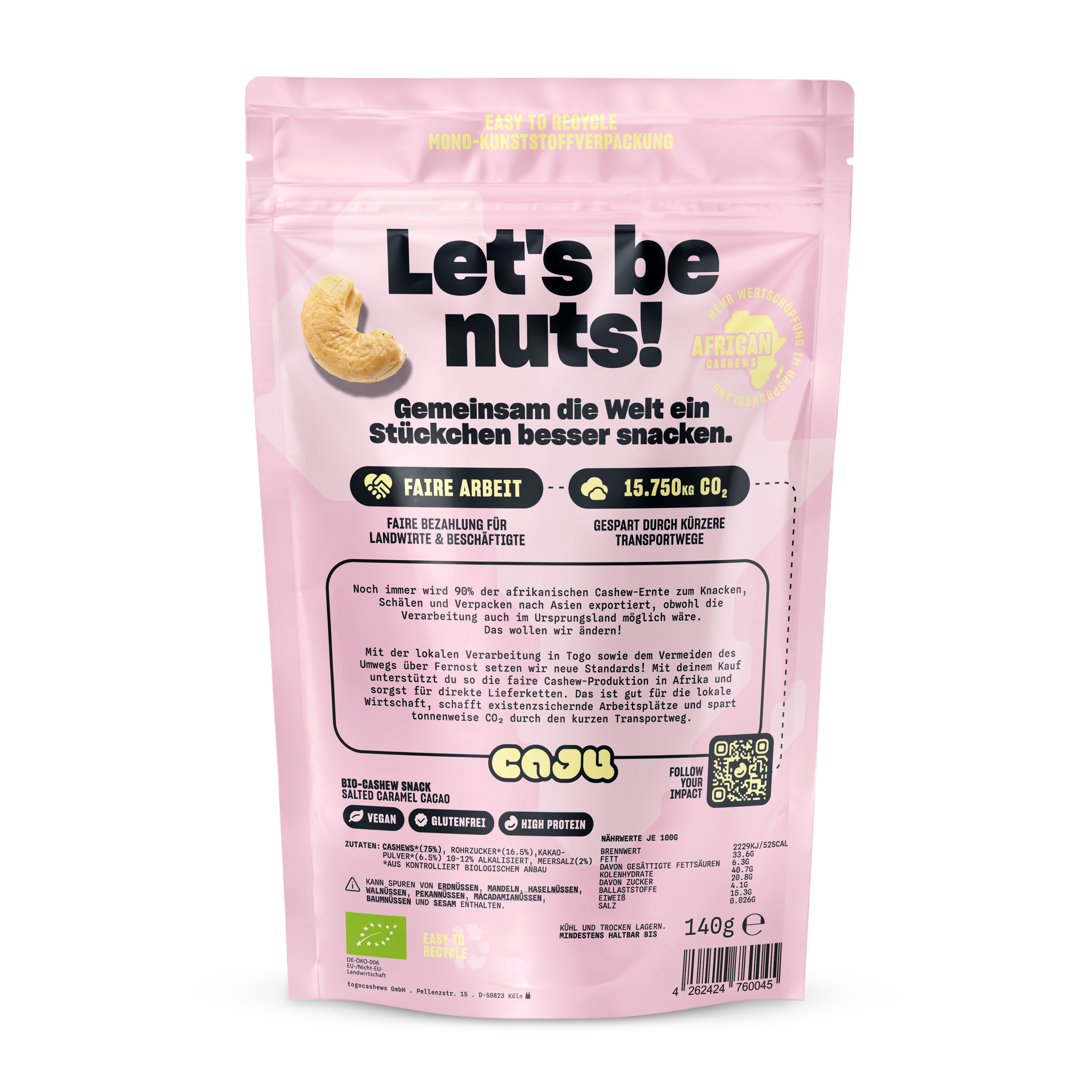Cashews - salted CARAMEL CACAO