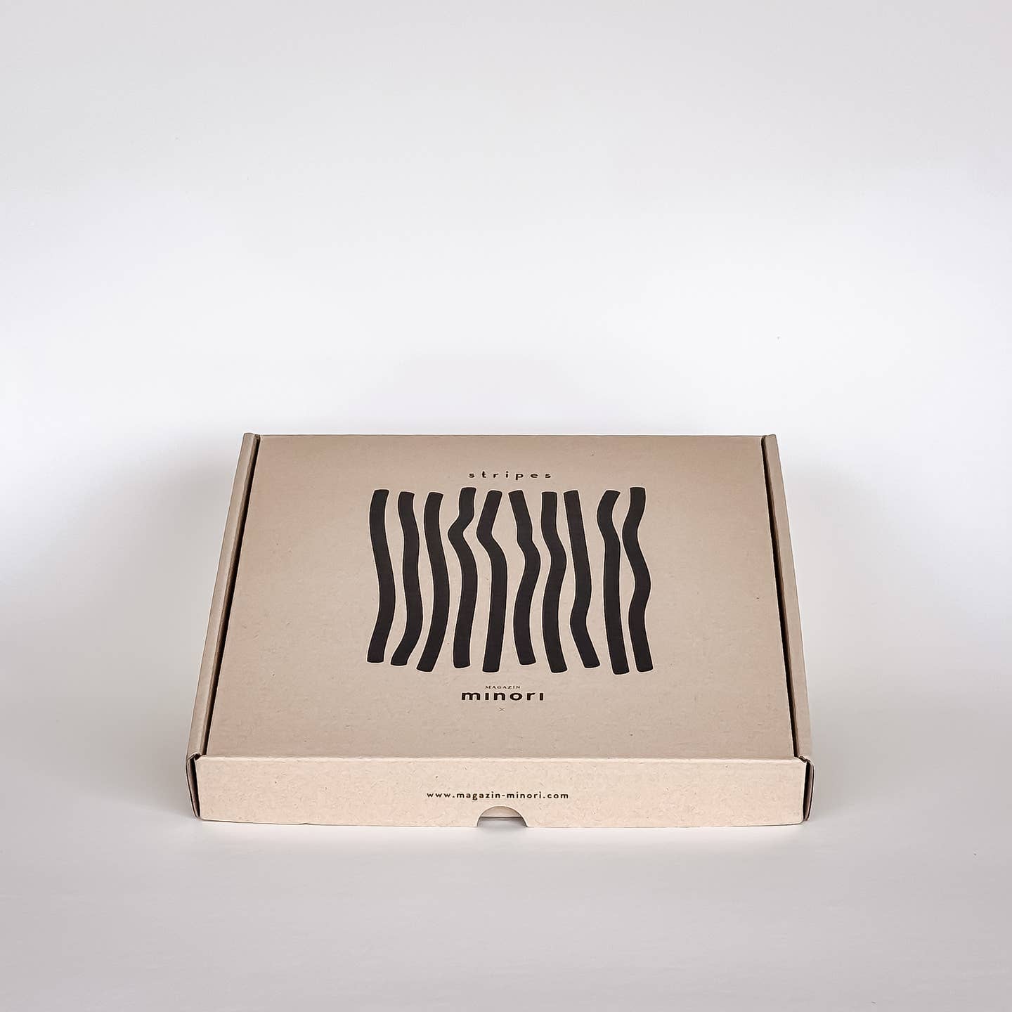 Teller klein - Stripes - tramonto red