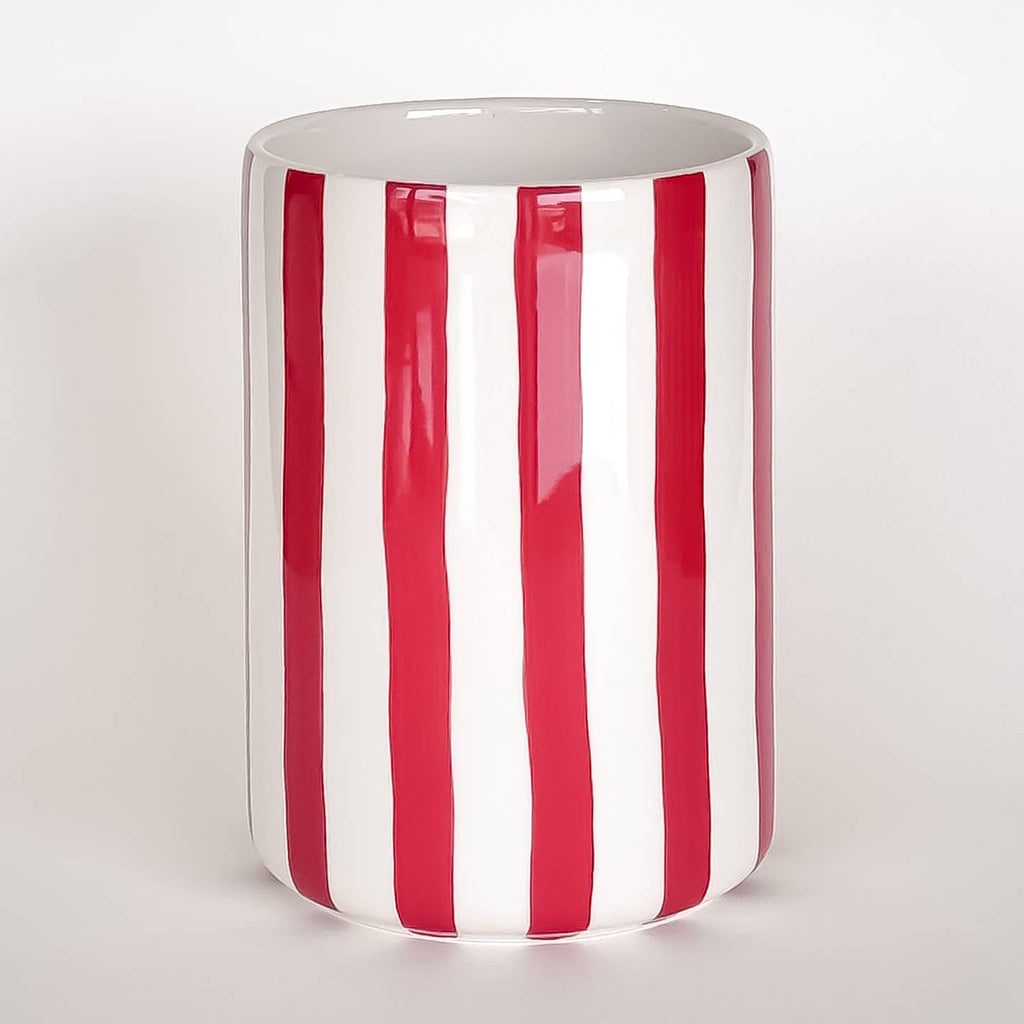 Vase - Stripes - tramonto red