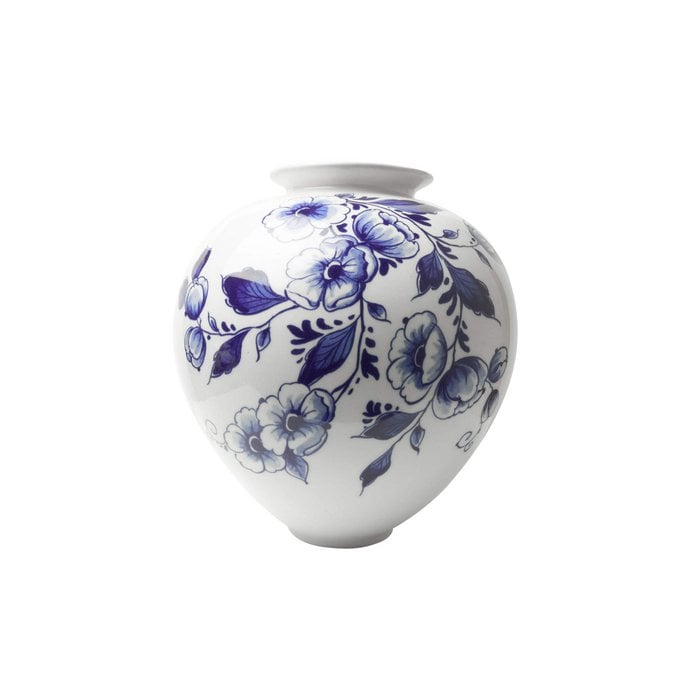 Zwiebelvase - Delft um Blume