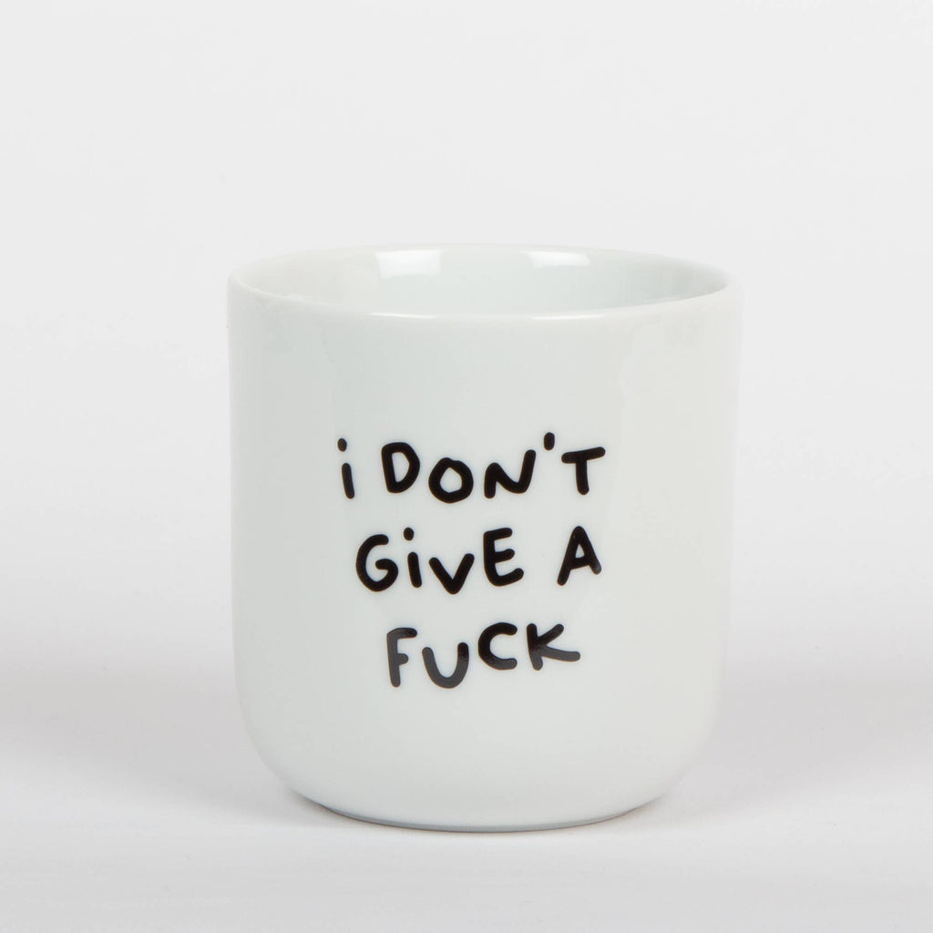 Porzellanbecher „I don’t give a fuck“