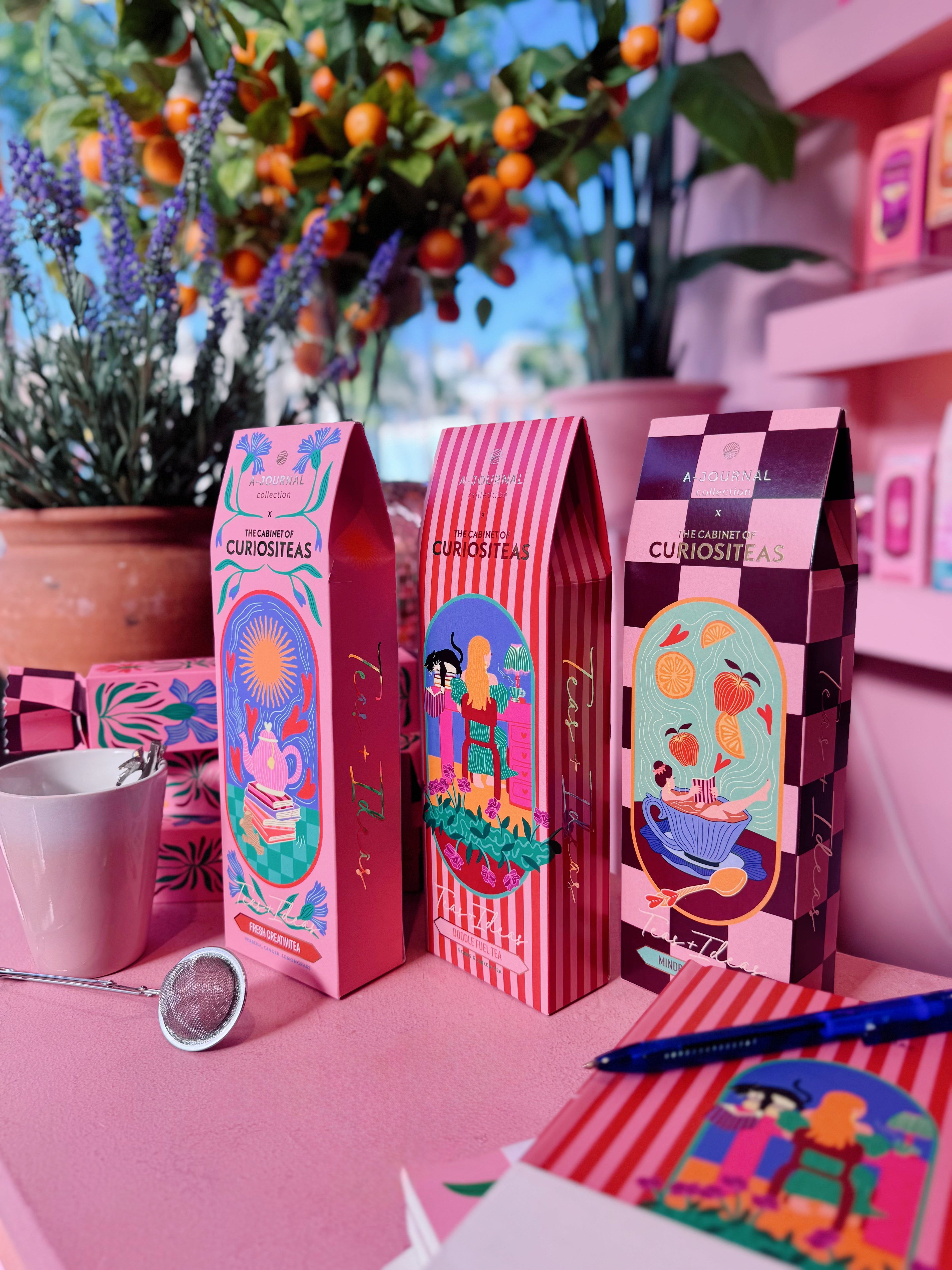 Fresh Creativitea | Loser Kräutertee in einer Geschenkbox mit Teesieb
