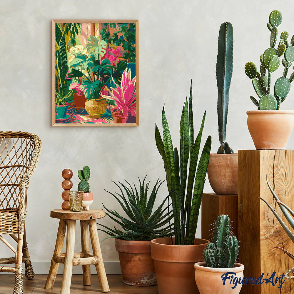 Malen nach Zahlen - Tropischer Garten