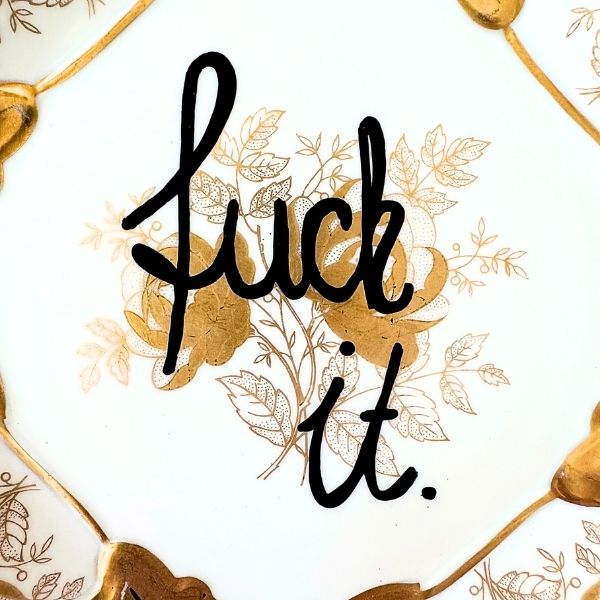 Wandteller FUCK IT