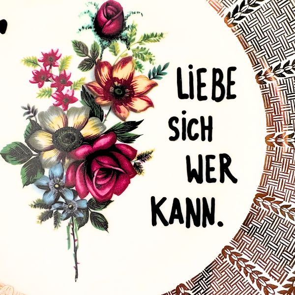 Wandteller LIEBE SICH WER KANN