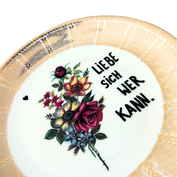 Wandteller LIEBE SICH WER KANN