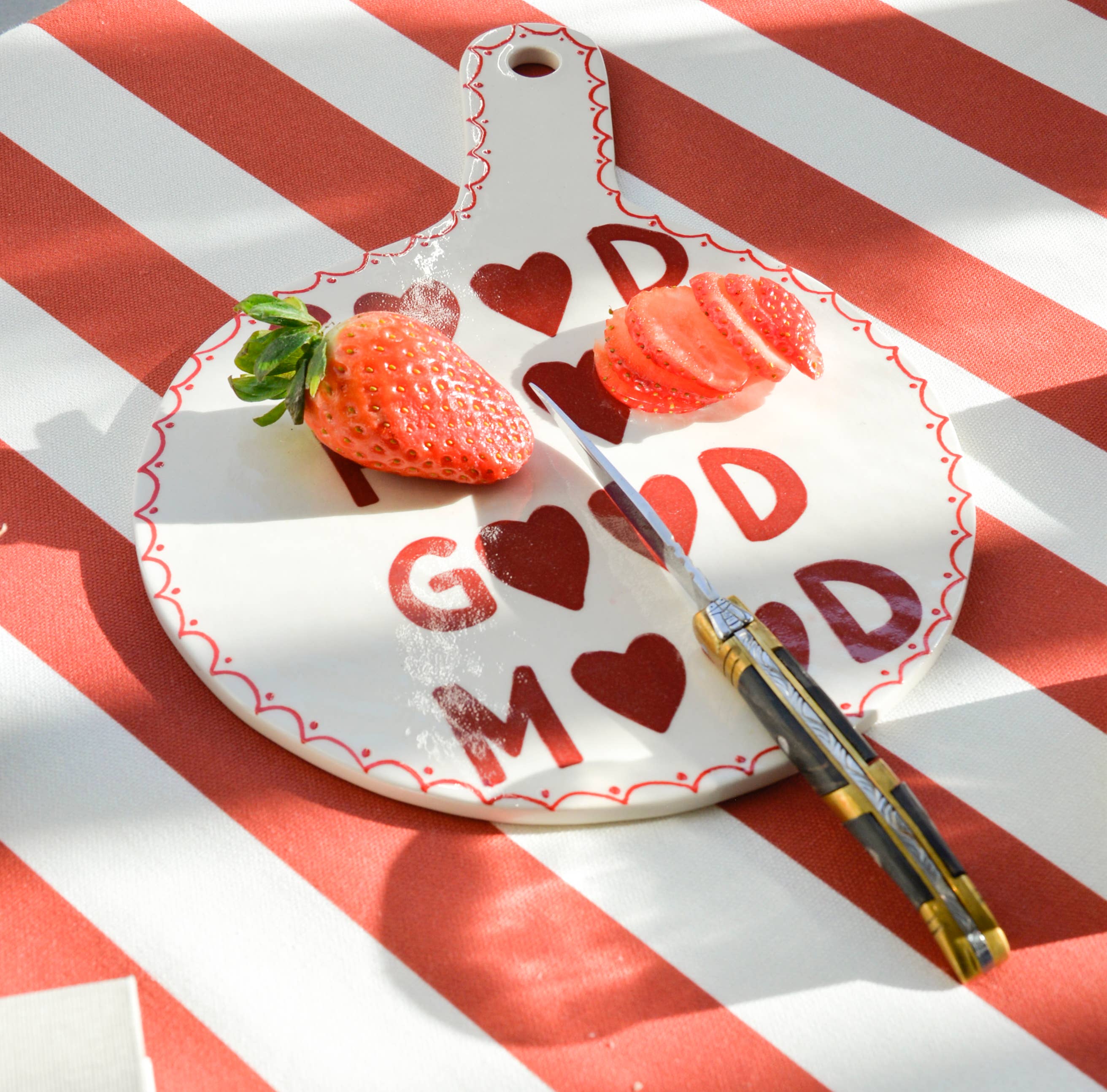 Keramik-Servierbrett "good mood"