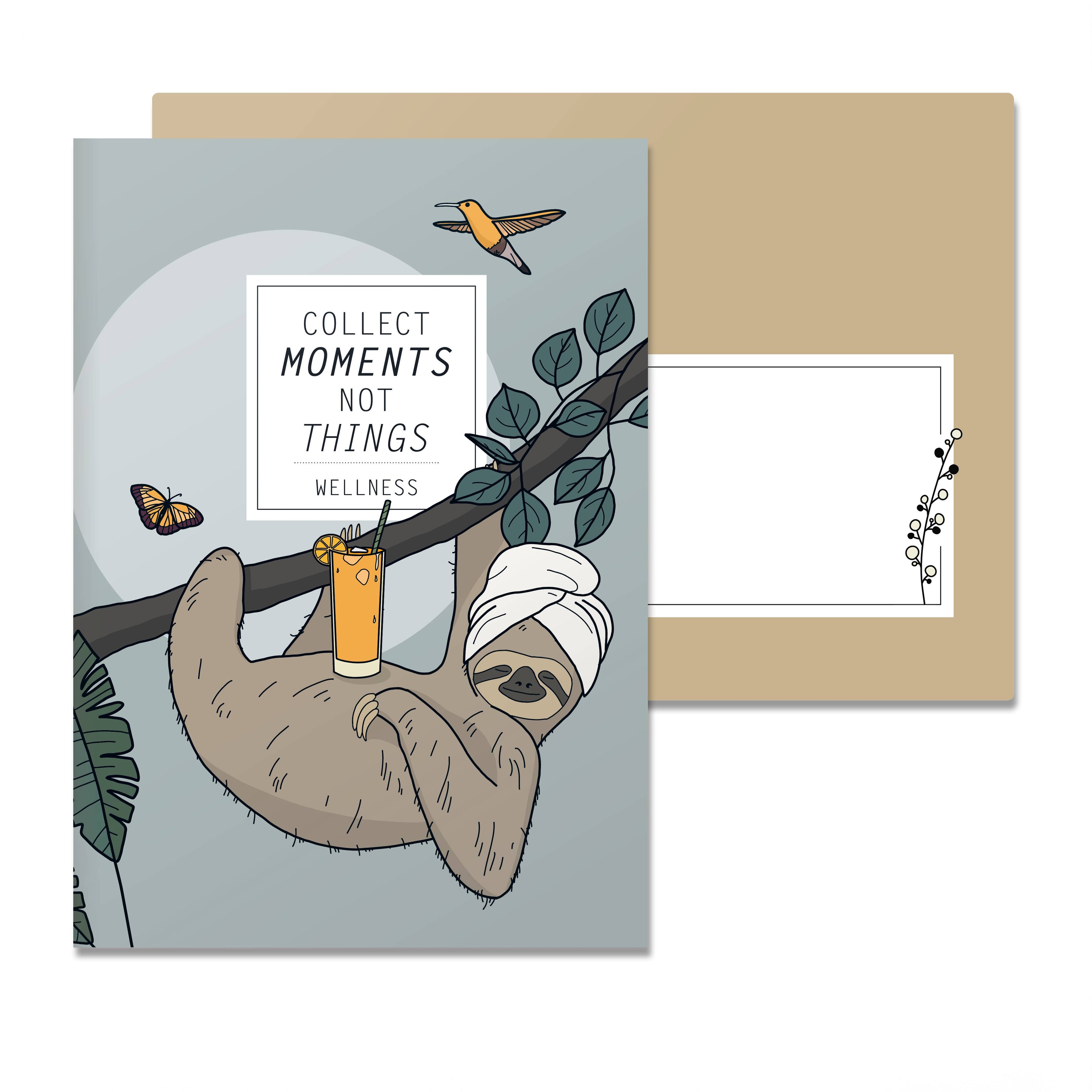 Gutscheinkarte „collect moments not things" – Wellness