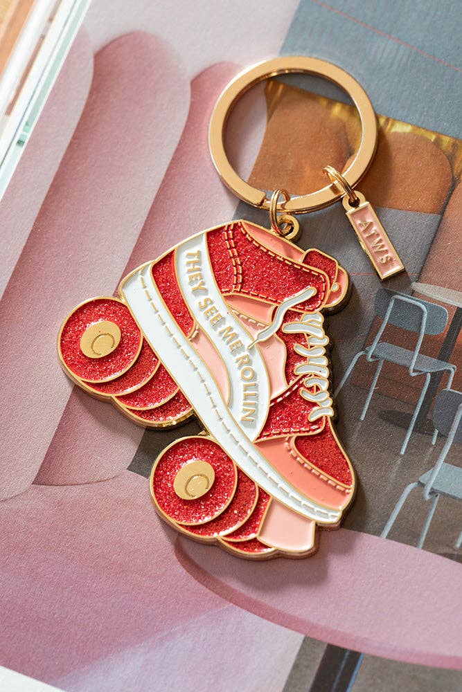 Schlüsselanhänger - Rollschuh - THEY SEE ME ROLLIN