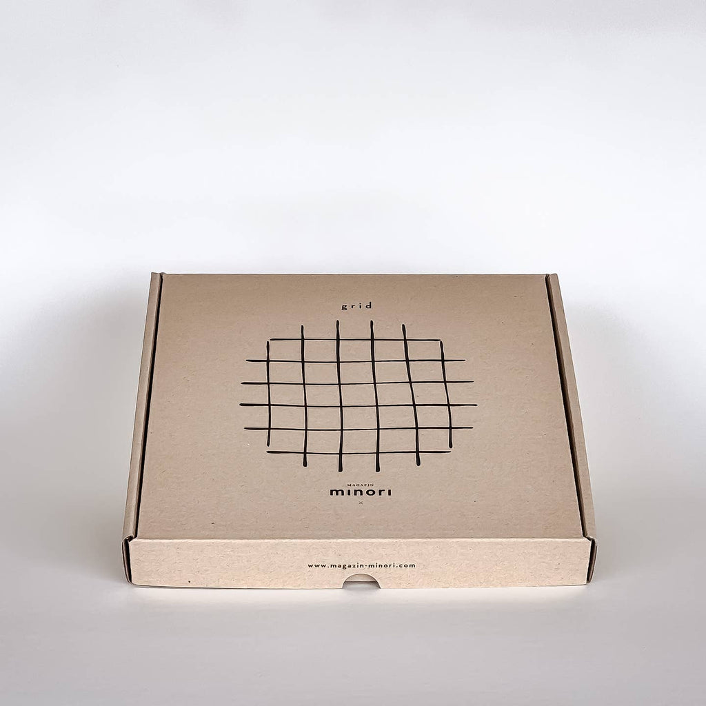 Teller groß - Grid - tramonto red