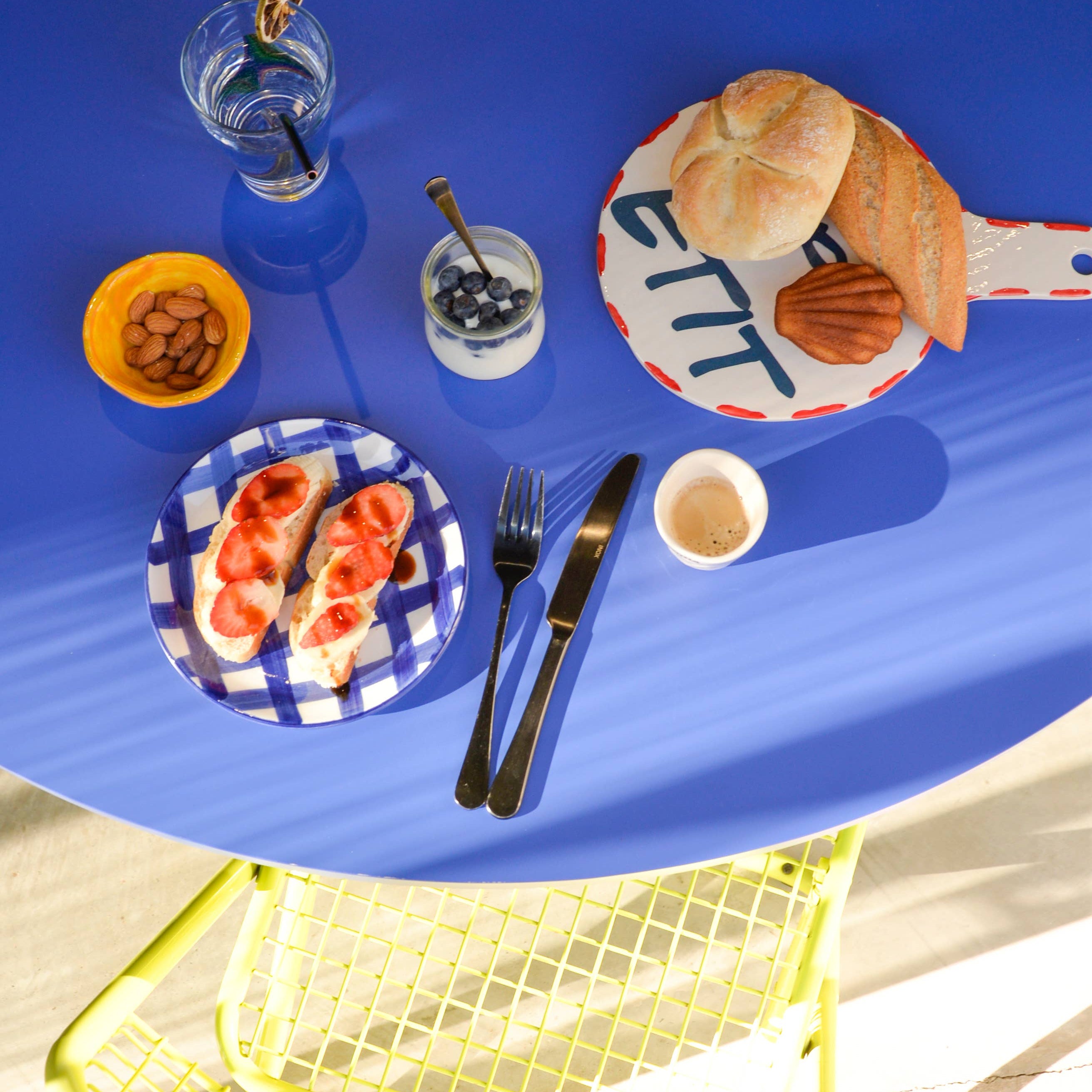 Keramik-Servierbrett "bon appetit"