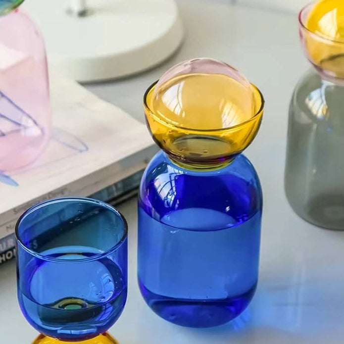 Retro Wasserkaraffe Blau