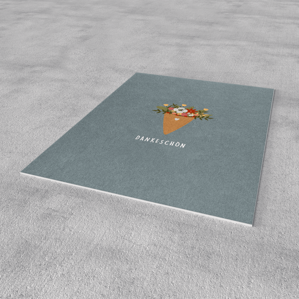 Postkarte „Dankeschön“ – Blumenstrauß