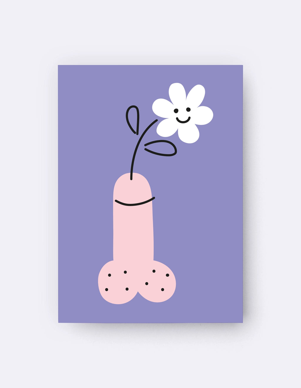 Postkarte - Whoopsy Daisy - lila