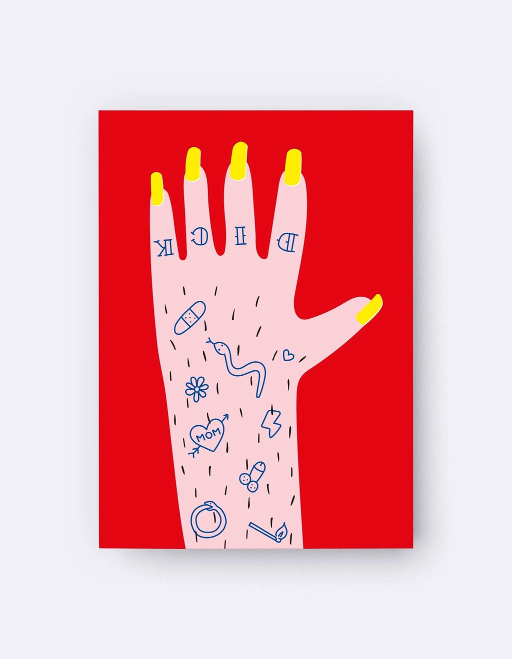 Postkarte - frische Nägel