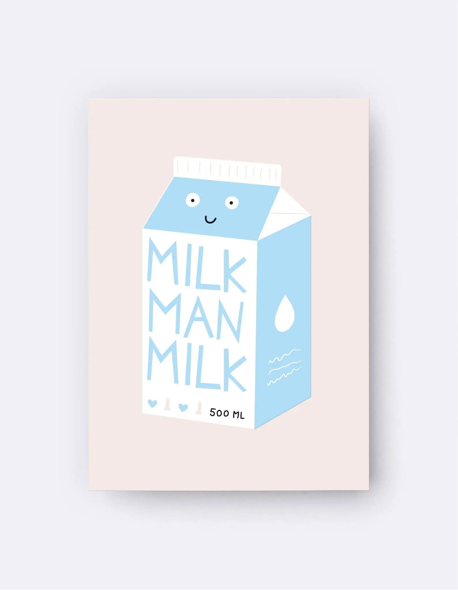 Postkarte - Milk Man