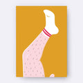 Postkarte - sexy Bein