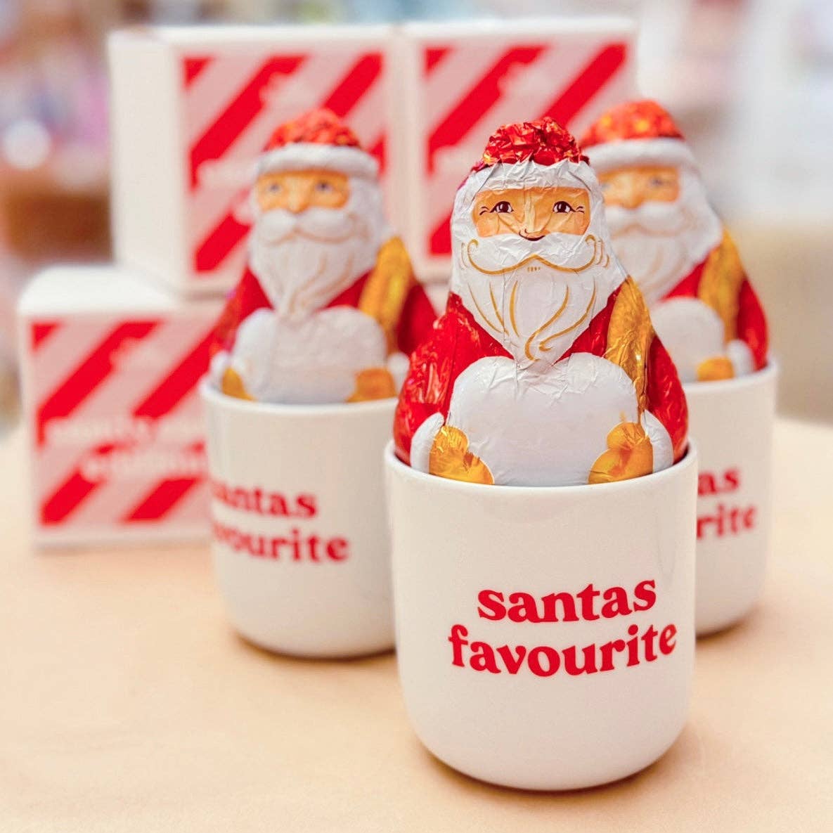 Porzellanbecher „Santas Favourite“