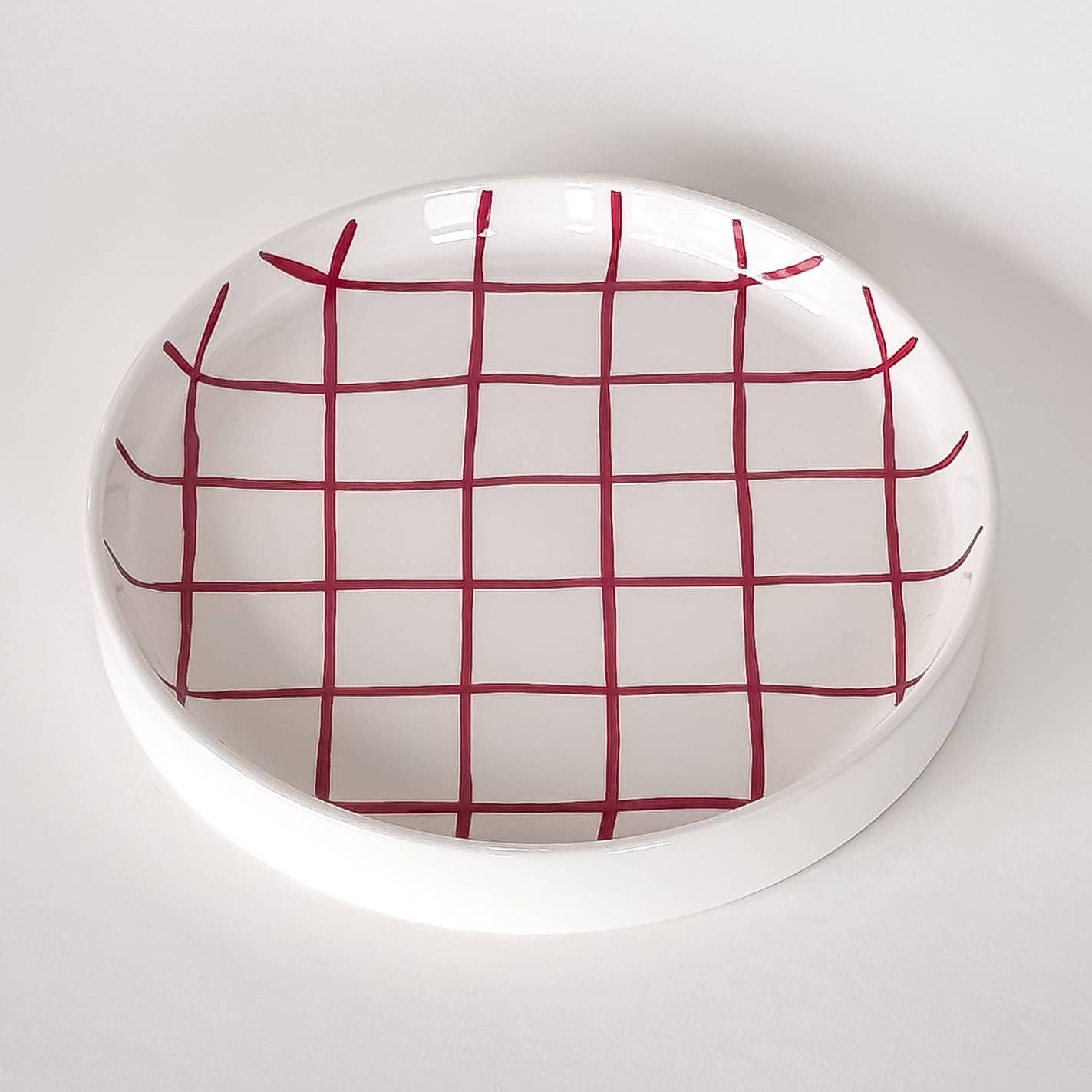 Teller klein - Grid - tramonto red