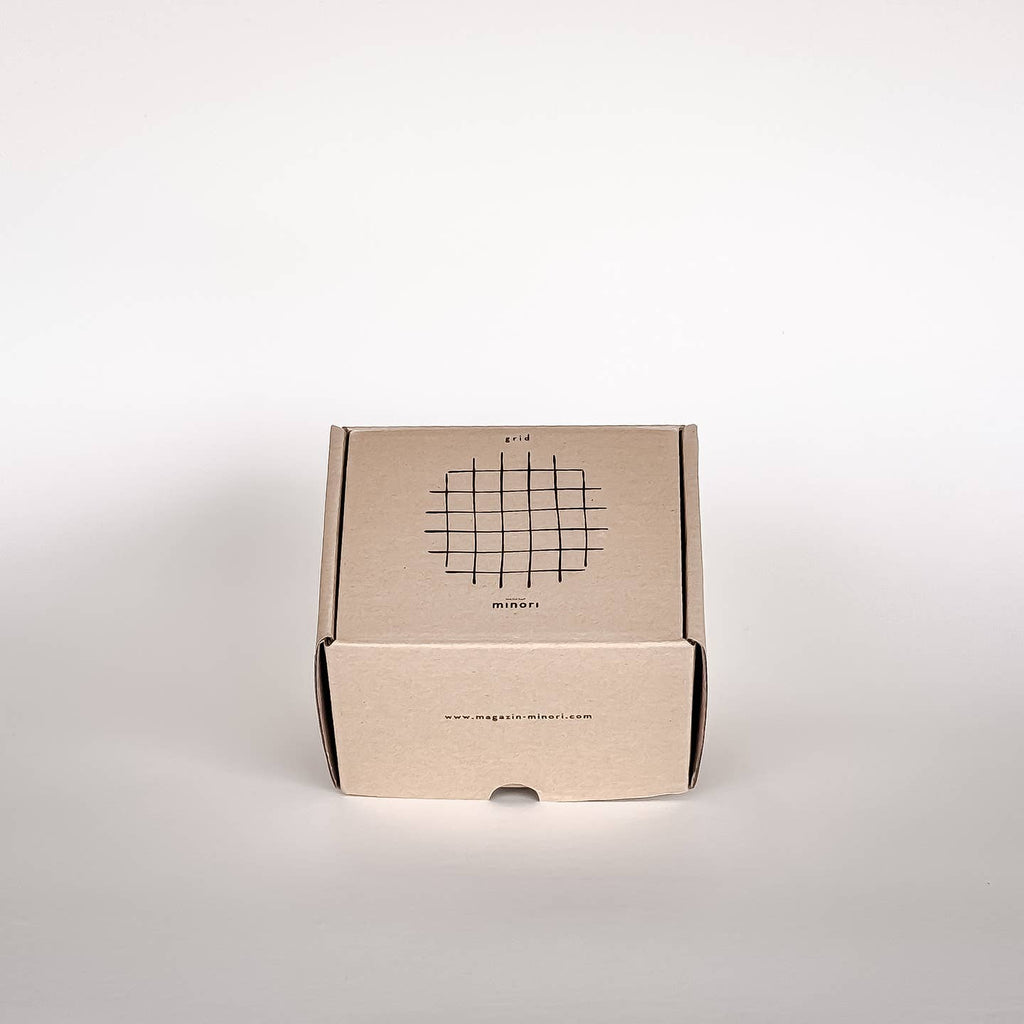 Espresso-Set GRID Tramonto Red von Magazin Minori im Geschenkkarton