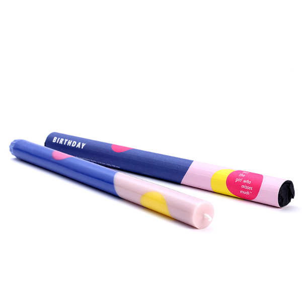 Extralange Kerze BIRTHDAY