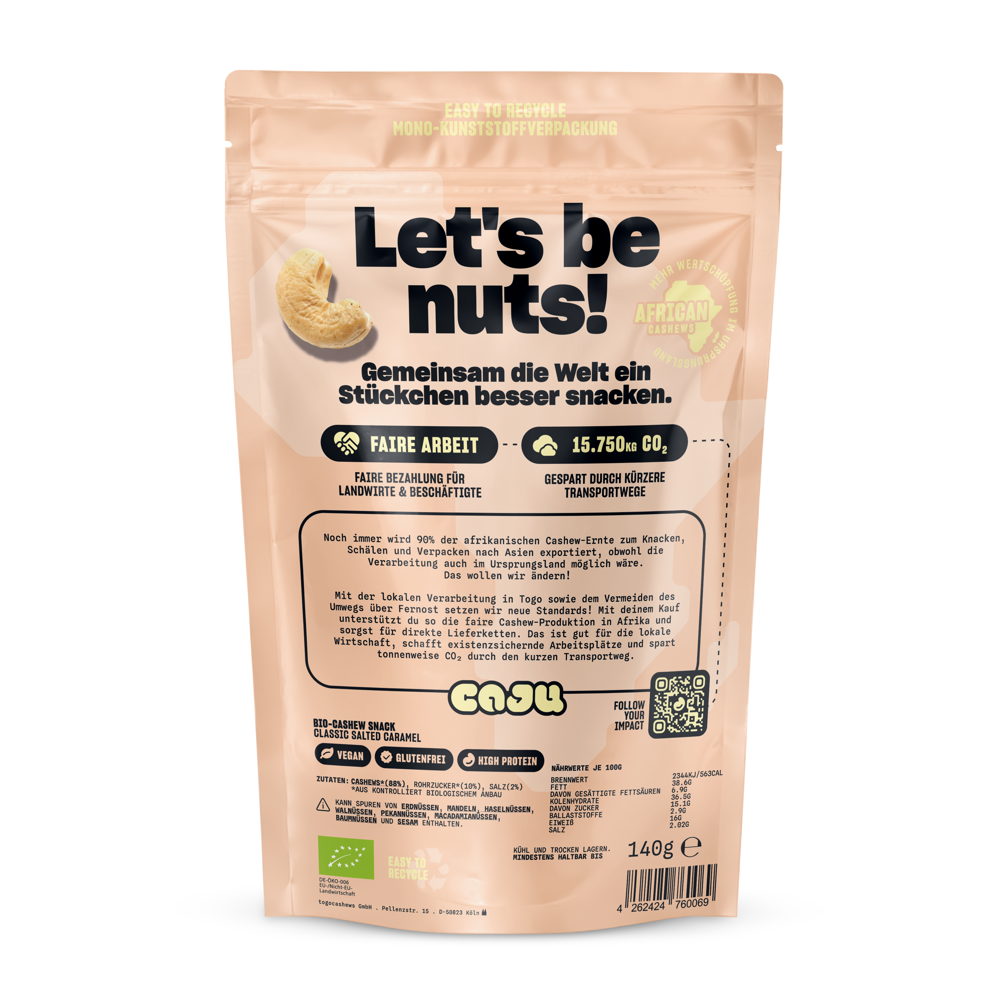 Cashews - classic SALTED CARAMEL