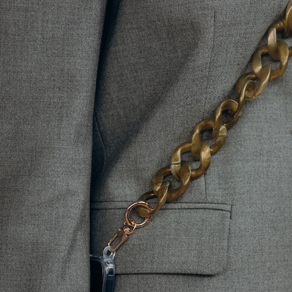 Handykette - Metallic Amber