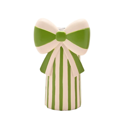 Kerzenständer Schleife grün