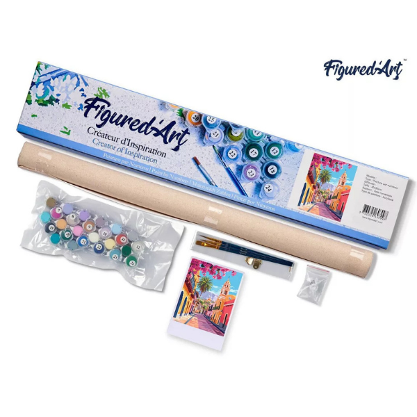 Malen nach Zahlen - Lebendige Altstadtstraße