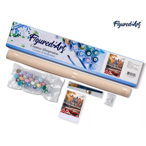 Malen nach Zahlen - Grachten von Amsterdam