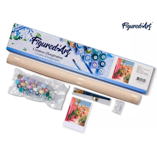 Malen nach Zahlen - Marokkanische Gasse