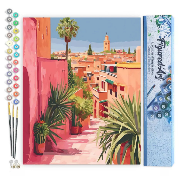 Malen nach Zahlen - Marokkanische Gasse