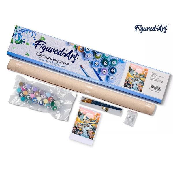 Malen nach Zahlen - Villa am Bach