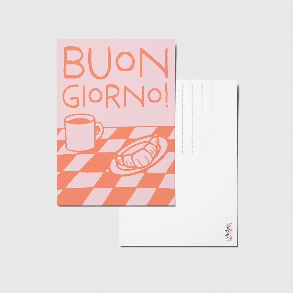 Postkarte „Buon Giorno“ von Studio Mirabella im Detail
