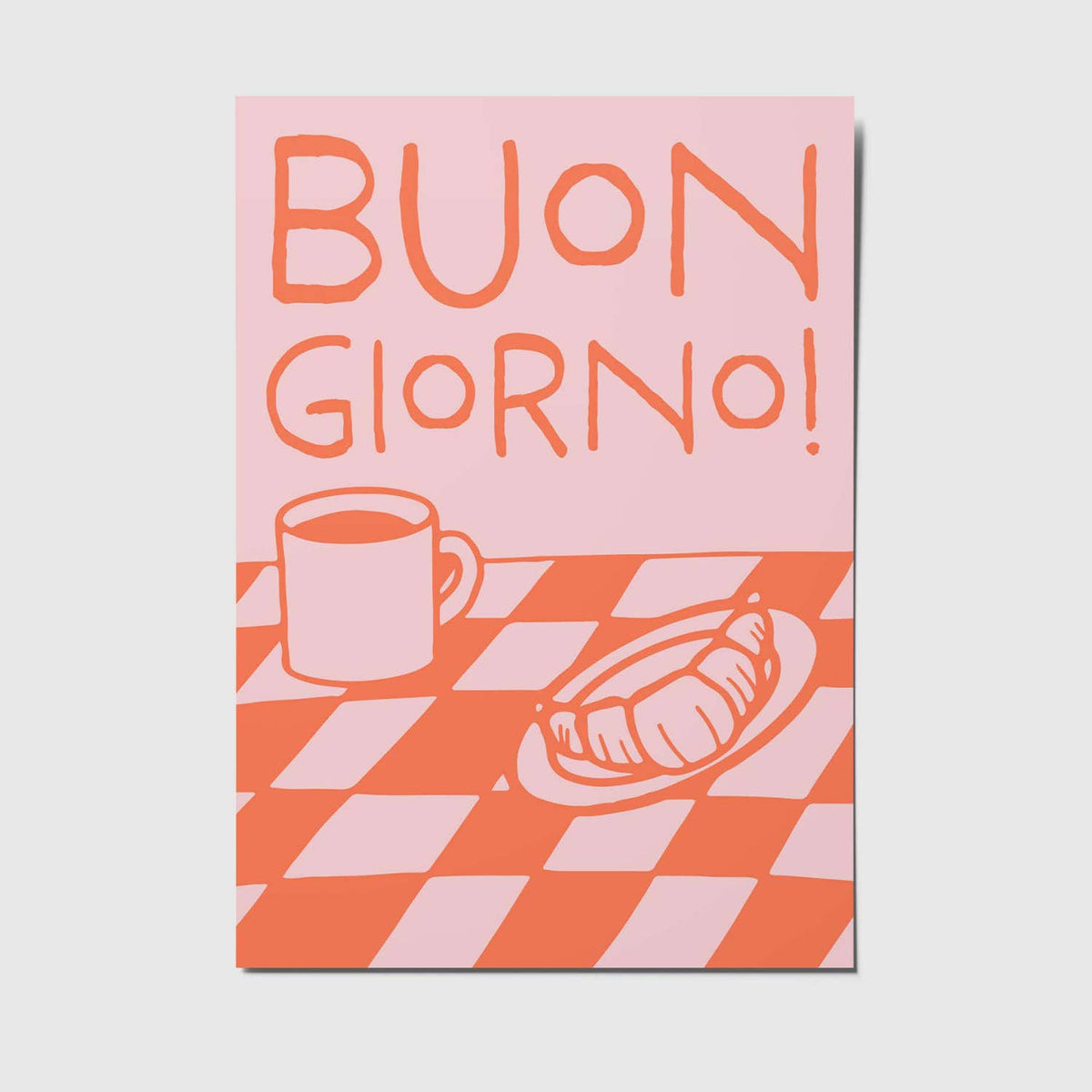 Postkarte von Studio Mirabella mit dem Schriftzug „Buon Giorno“