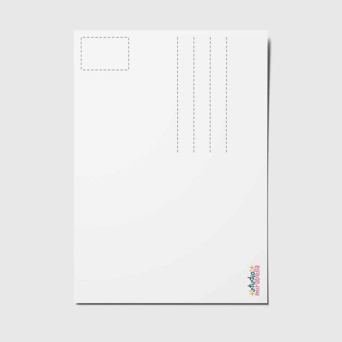 Rückseite der Postkarte „You're a good catch“ von Studio Mirabella im DIN-A6-Format