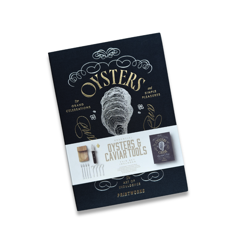 Coffee Table Book Austern & Kaviar Essentials | Servierzubehör in Buchbox