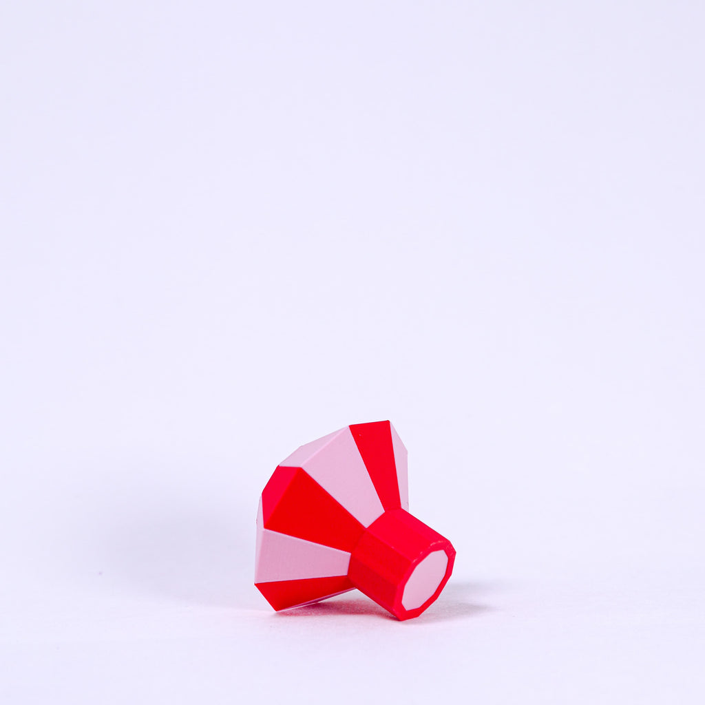 ANIS Kerzenhalter - DIAMANT DUO - rot rosa