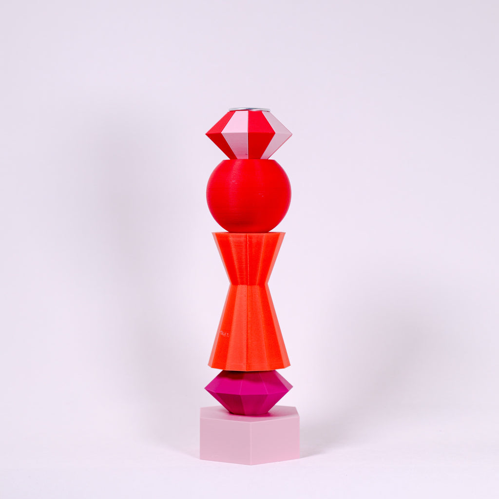 ANIS Kerzenhalter - SPHERE - rot