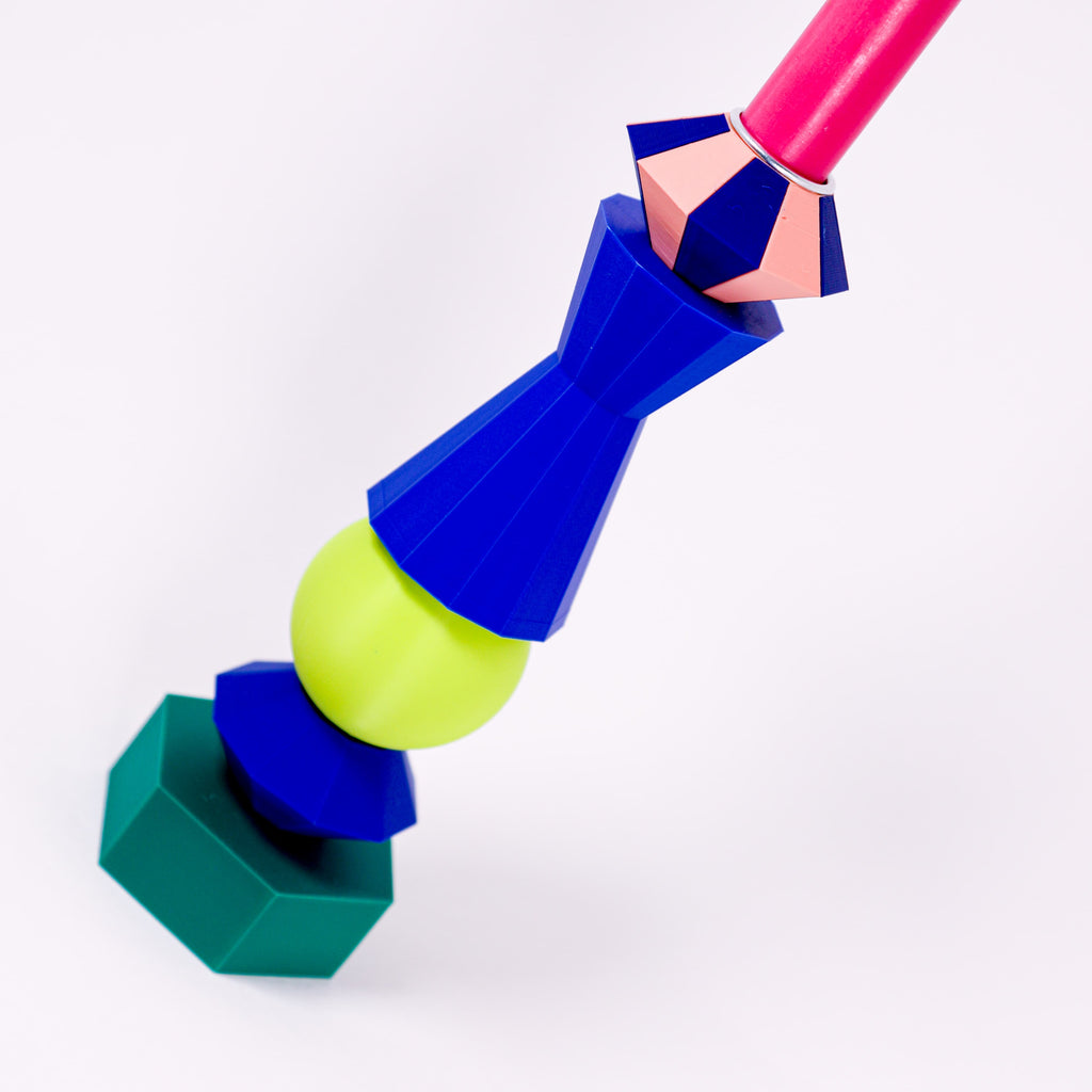 ANIS Kerzenhalter - SPINE - blau