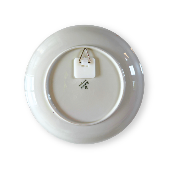 Vintage Wandteller "ICH BLEIBE NOCH EINEN SCHÖNEN MOMENT." | Upcycling Unikat | 19,5 cm