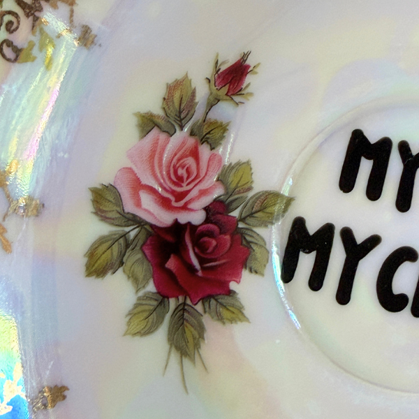 Vintage Wandteller "MY VOICE, MY CHOICE" | Upcycling Unikat | 13,5 cm